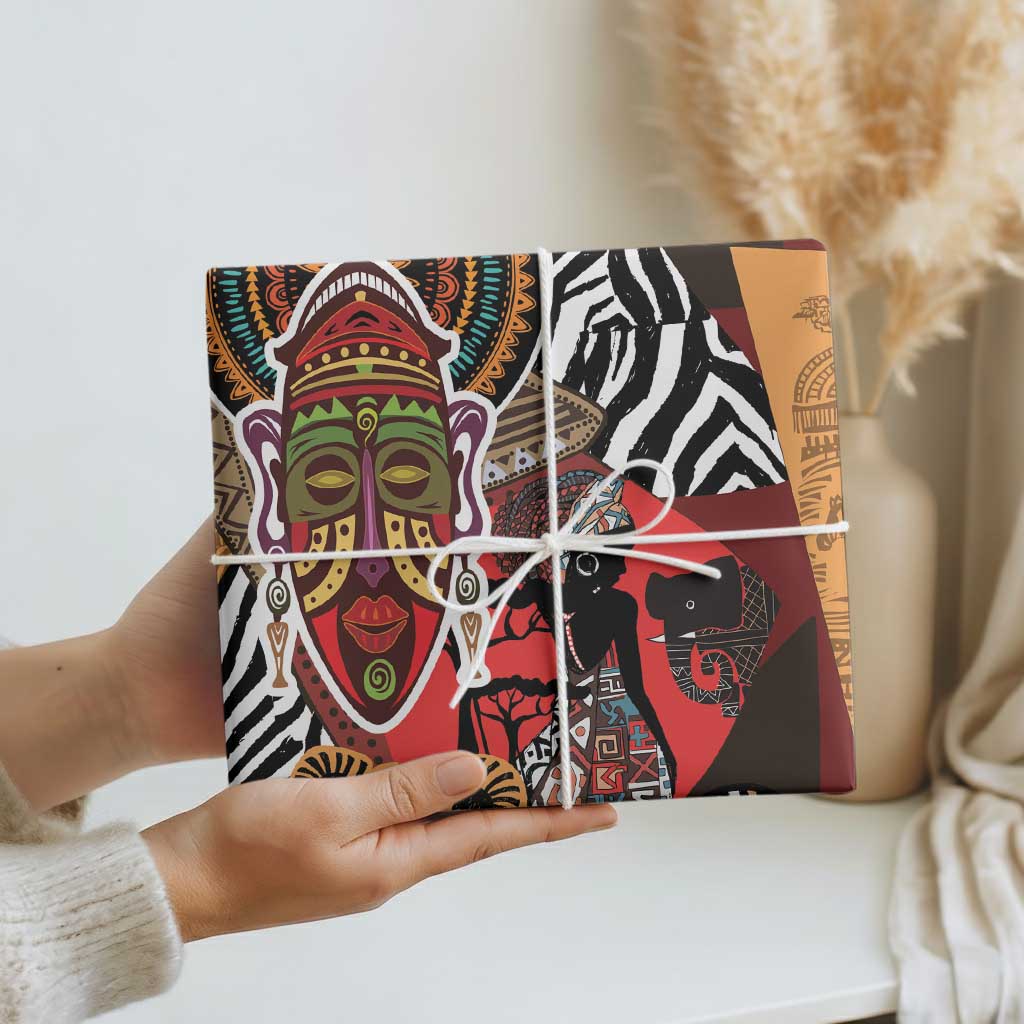 Beautiful African Women Ethnic Motifs Wrapping Paper - Wonder Print Shop