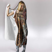Beautiful Black Woman Hooded Blanket African Tribal Pattern