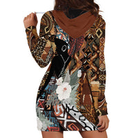 Beautiful Black Woman Hoodie Dress African Tribal Pattern - Wonder Print Shop