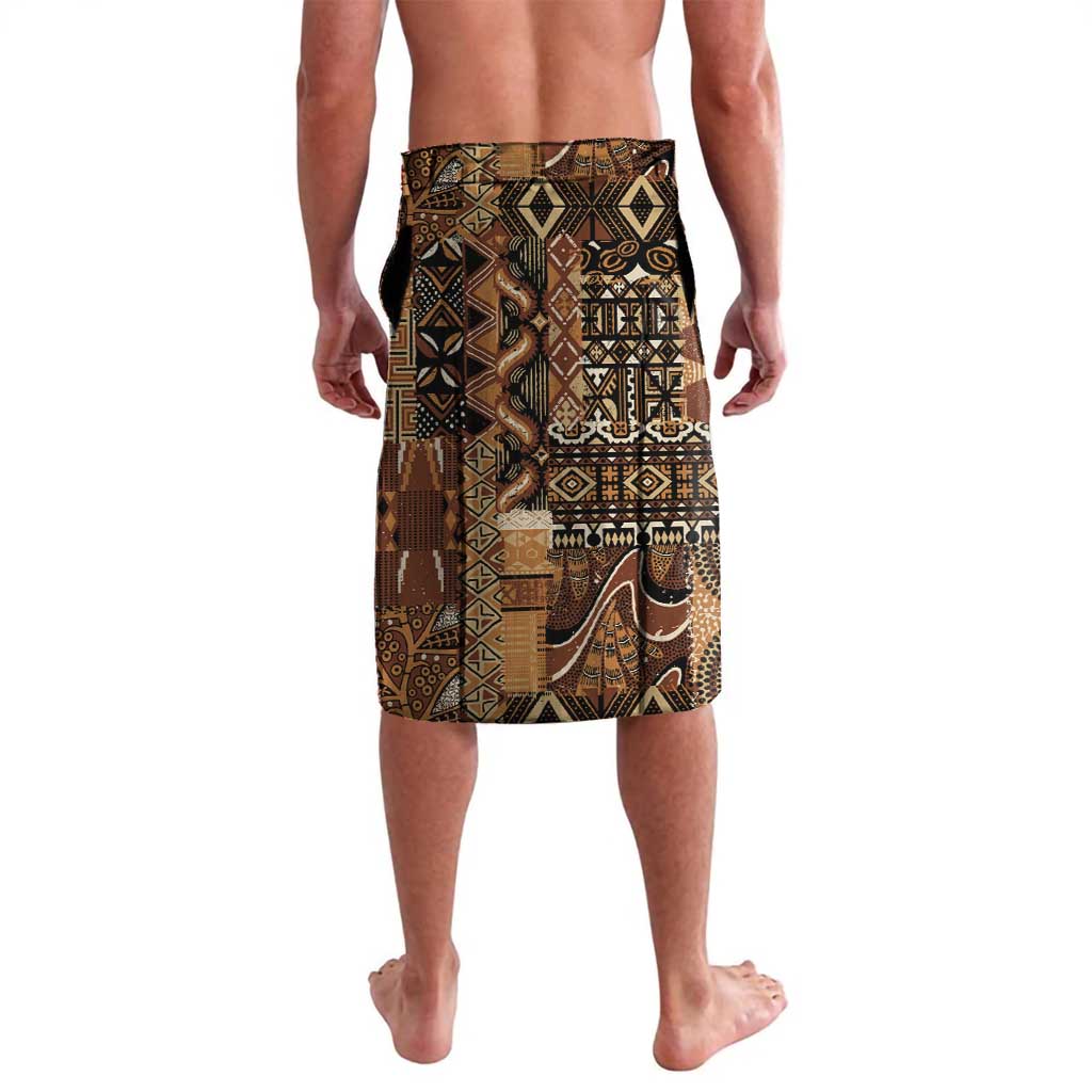 Beautiful Black Woman Lavalava African Tribal Pattern - Wonder Print Shop