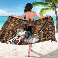 Beautiful Black Woman Sarong African Tribal Pattern - Wonder Print Shop