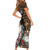 Beautiful Black Woman Short Sleeve Bodycon Dress African Tribal Pattern - Wonder Print Shop