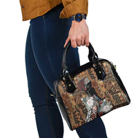 Beautiful Black Woman Shoulder Handbag African Tribal Pattern
