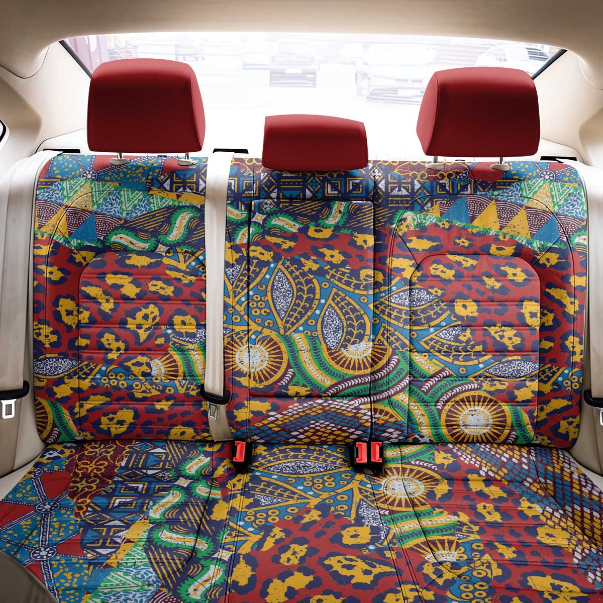 Traditional African Animal Skins Pattern Back Car Seat Cover LT9 - Wonder Print Shop