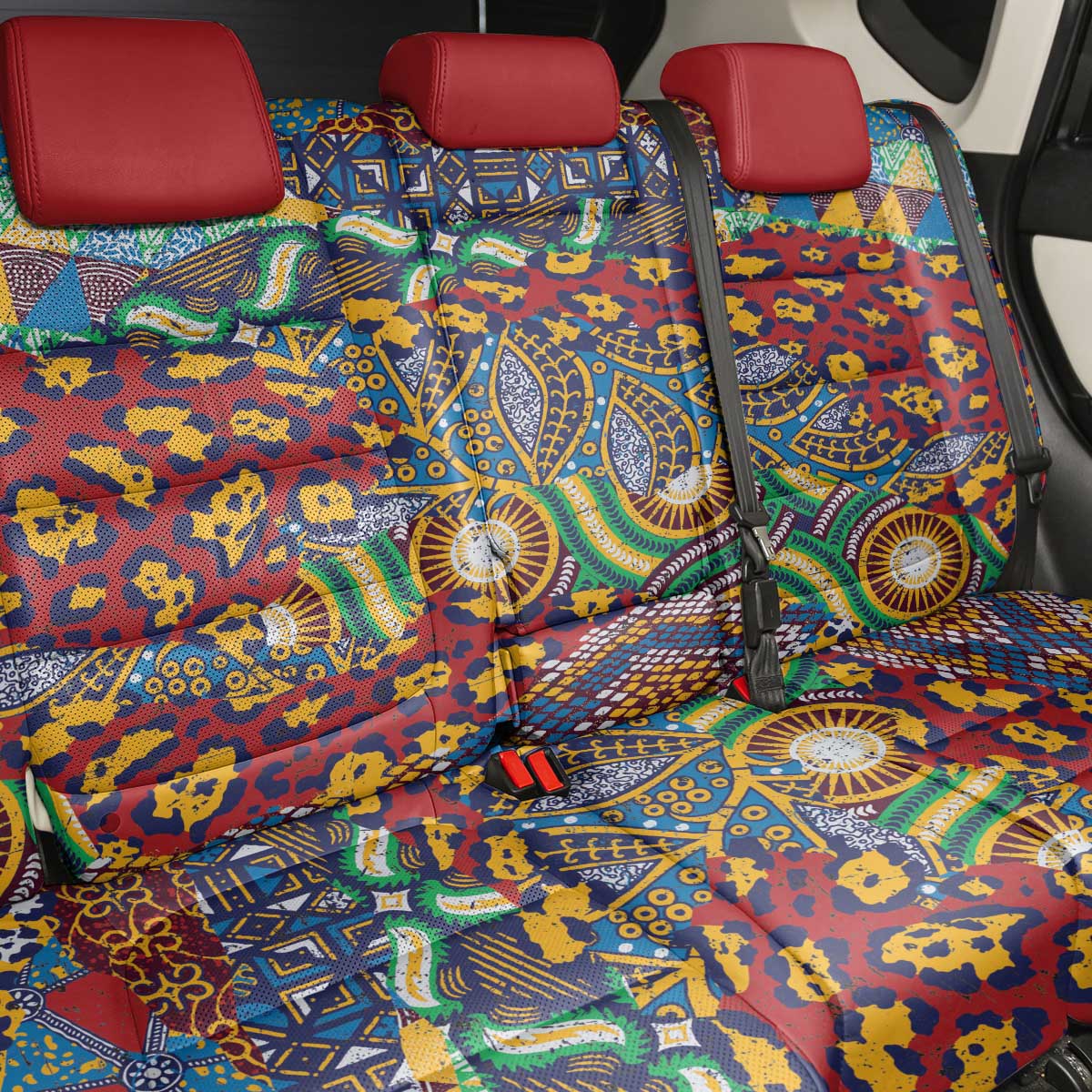 Traditional African Animal Skins Pattern Back Car Seat Cover LT9 - Wonder Print Shop
