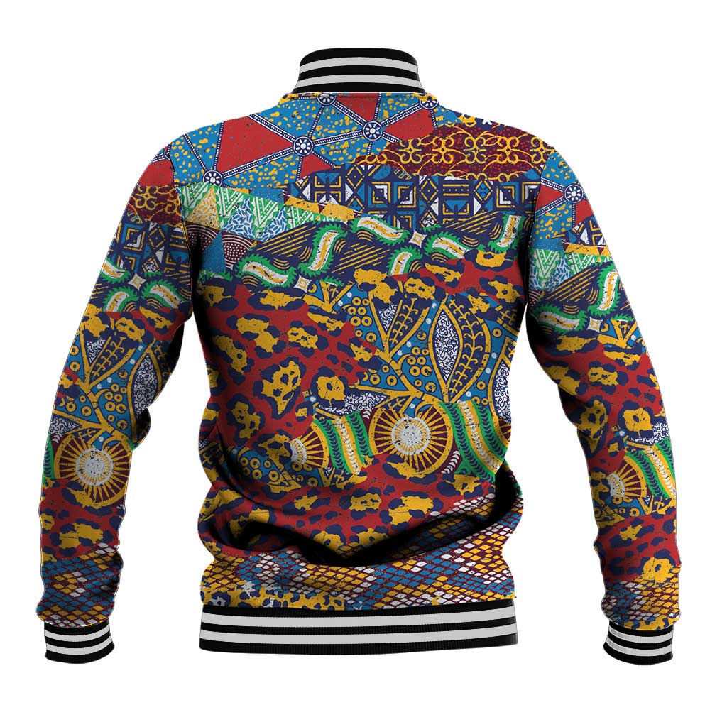 Traditional African Animal Skins Pattern Baseball Jacket LT9 - Wonder Print Shop