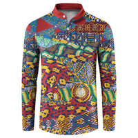 Traditional African Animal Skins Pattern Button Sweatshirt LT9 - Wonder Print Shop
