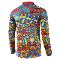Traditional African Animal Skins Pattern Button Sweatshirt LT9 - Wonder Print Shop