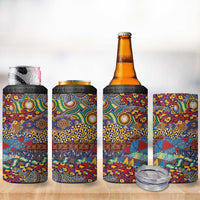 Traditional African Animal Skins Pattern 4 in 1 Can Cooler Tumbler LT9 - Wonder Print Shop