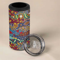Traditional African Animal Skins Pattern 4 in 1 Can Cooler Tumbler LT9 - Wonder Print Shop