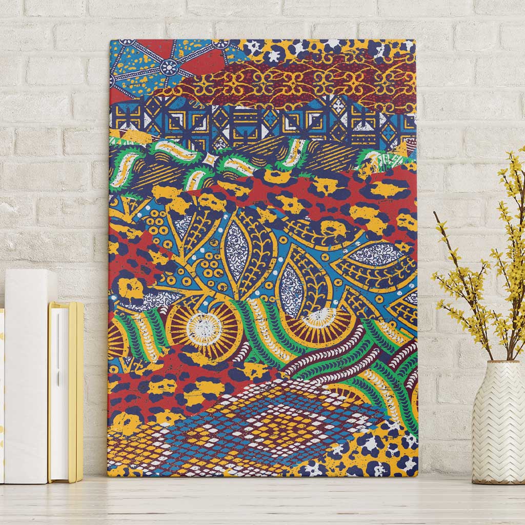 Traditional African Animal Skins Pattern Canvas Wall Art LT9 - Wonder Print Shop