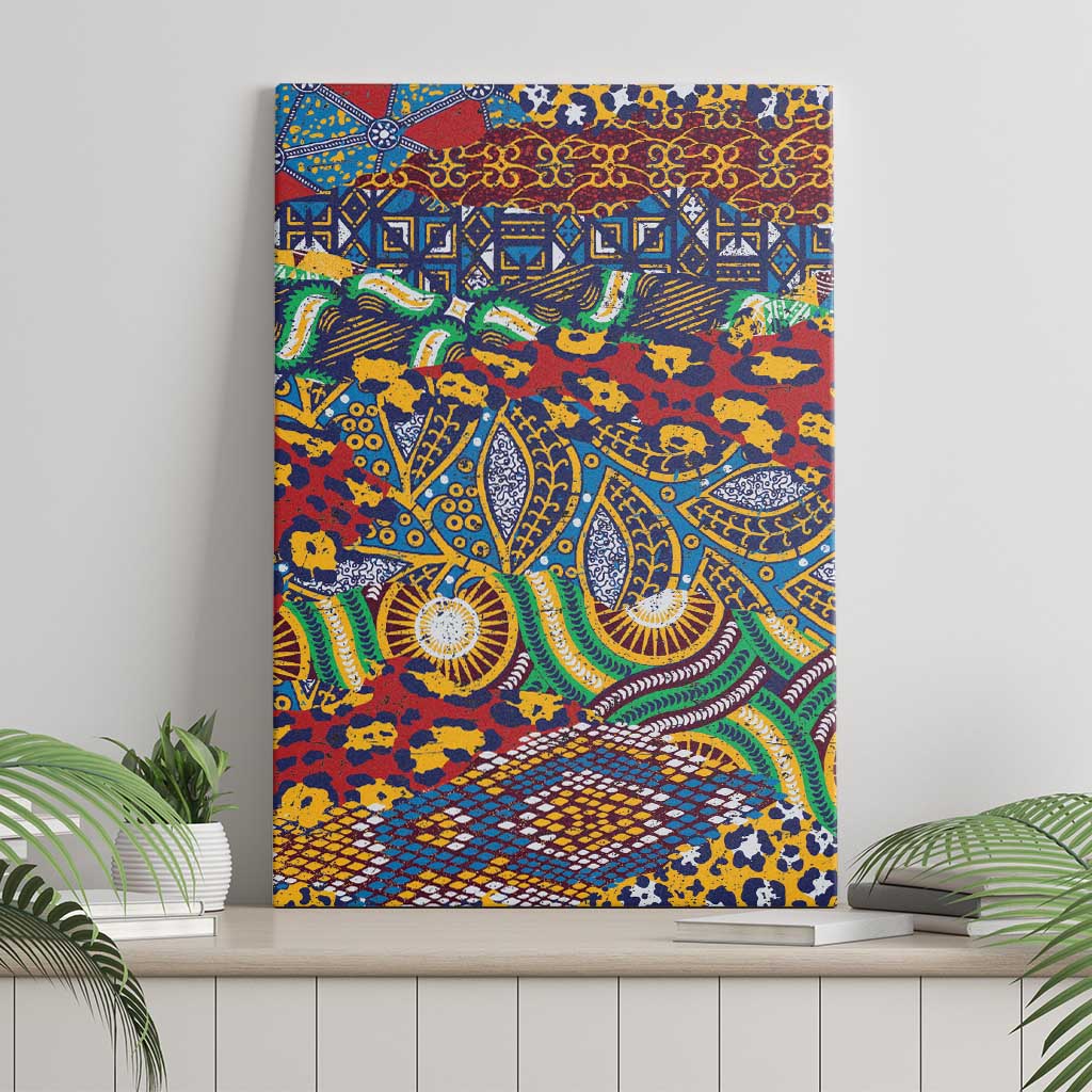 Traditional African Animal Skins Pattern Canvas Wall Art LT9 - Wonder Print Shop