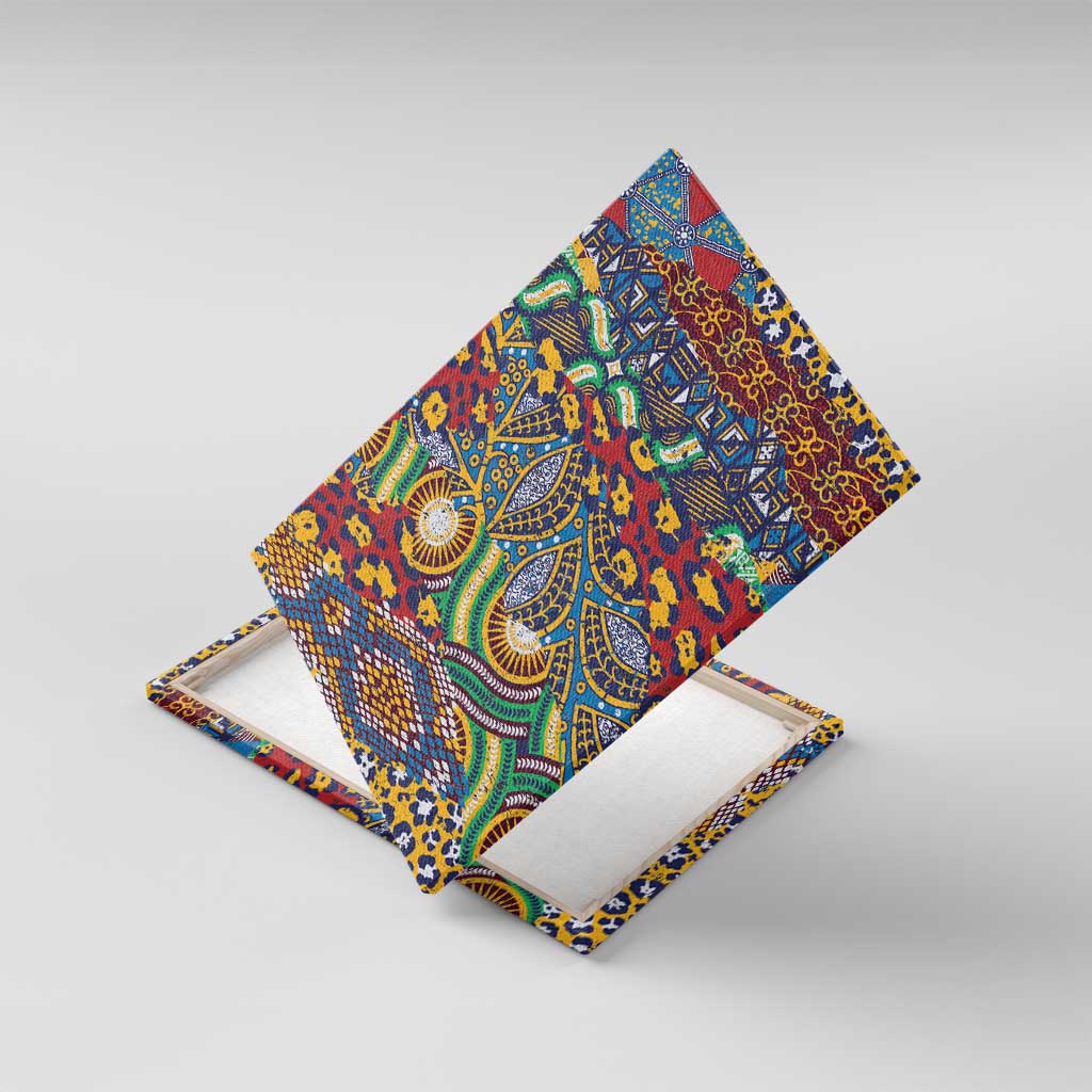 Traditional African Animal Skins Pattern Canvas Wall Art LT9 - Wonder Print Shop