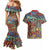 Traditional African Animal Skins Pattern Couples Matching Mermaid Dress and Hawaiian Shirt LT9 - Wonder Print Shop