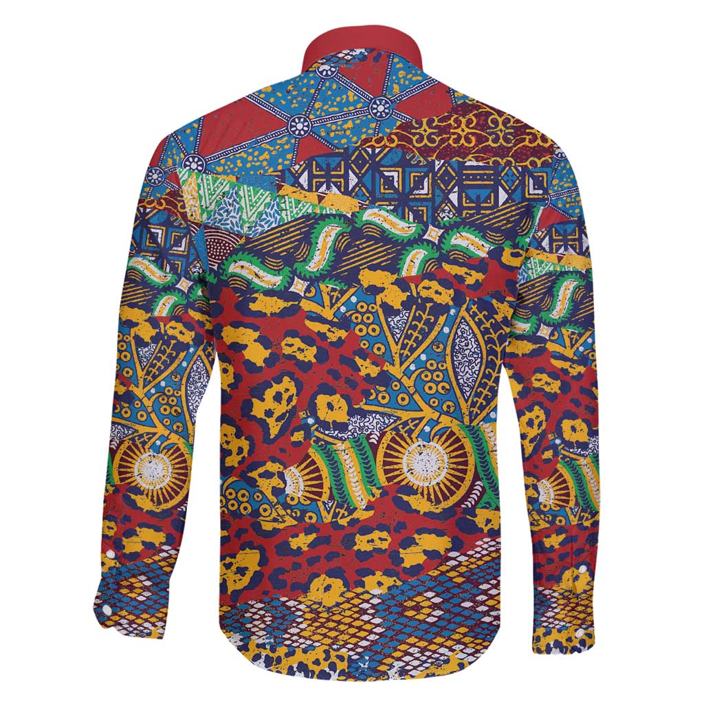 Traditional African Animal Skins Pattern Family Matching Long Sleeve Bodycon Dress and Hawaiian Shirt LT9 - Wonder Print Shop