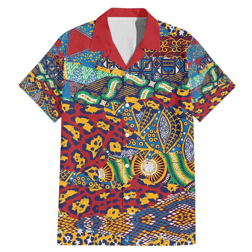 Traditional African Animal Skins Pattern Family Matching Mermaid Dress and Hawaiian Shirt LT9 - Wonder Print Shop