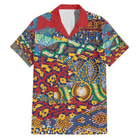 Traditional African Animal Skins Pattern Family Matching Mermaid Dress and Hawaiian Shirt LT9 - Wonder Print Shop