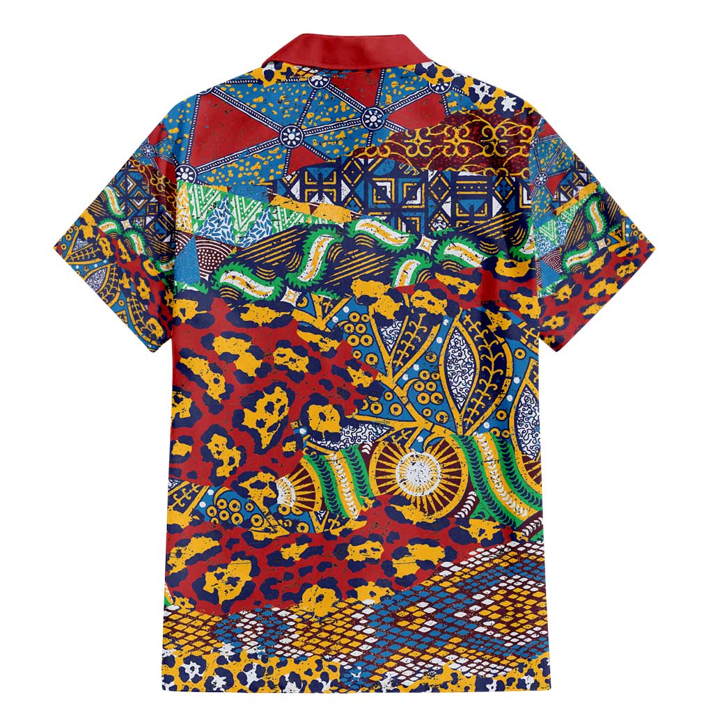 Traditional African Animal Skins Pattern Family Matching Mermaid Dress and Hawaiian Shirt LT9 - Wonder Print Shop