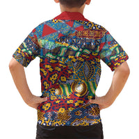 Traditional African Animal Skins Pattern Family Matching Short Sleeve Bodycon Dress and Hawaiian Shirt - Wonder Print Shop