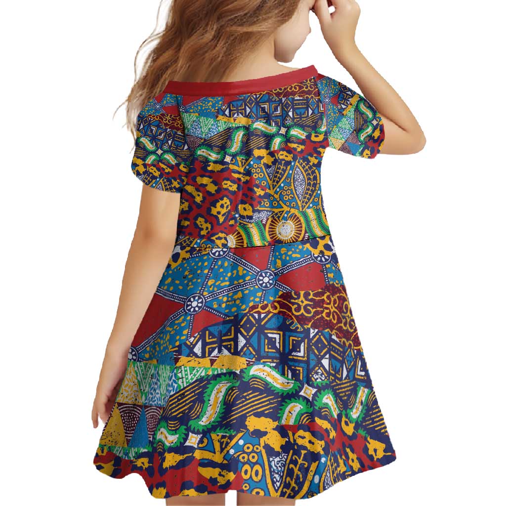 Traditional African Animal Skins Pattern Family Matching Short Sleeve Bodycon Dress and Hawaiian Shirt - Wonder Print Shop