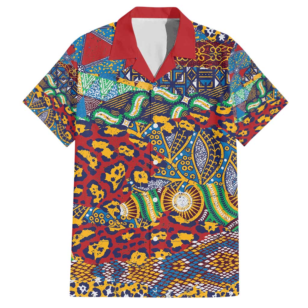 Traditional African Animal Skins Pattern Family Matching Short Sleeve Bodycon Dress and Hawaiian Shirt - Wonder Print Shop