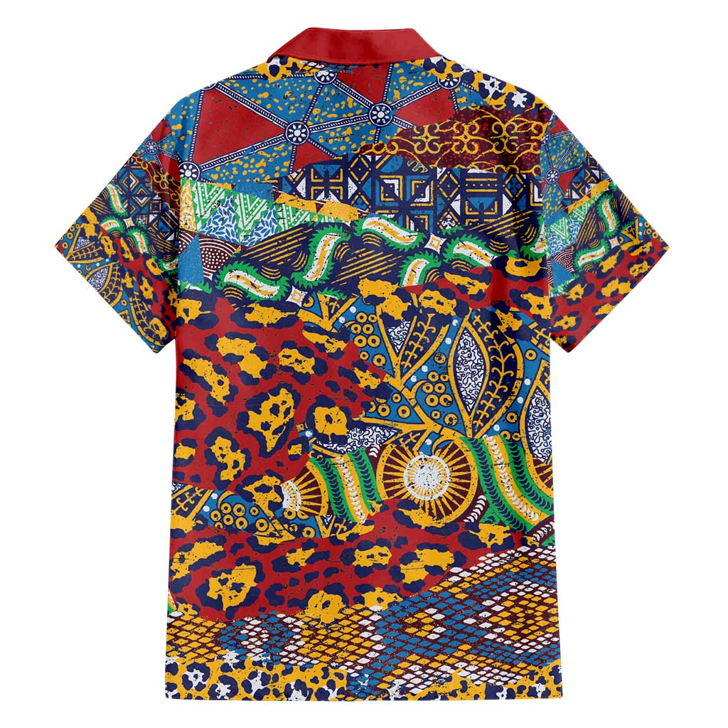 Traditional African Animal Skins Pattern Family Matching Short Sleeve Bodycon Dress and Hawaiian Shirt - Wonder Print Shop
