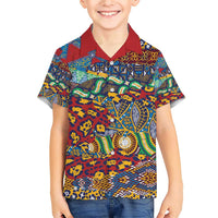 Traditional African Animal Skins Pattern Family Matching Short Sleeve Bodycon Dress and Hawaiian Shirt - Wonder Print Shop