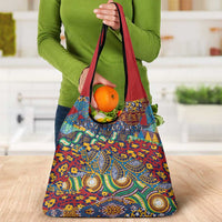 Traditional African Animal Skins Pattern Grocery Bag