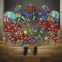 Traditional African Animal Skins Pattern Hooded Blanket