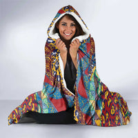 Traditional African Animal Skins Pattern Hooded Blanket
