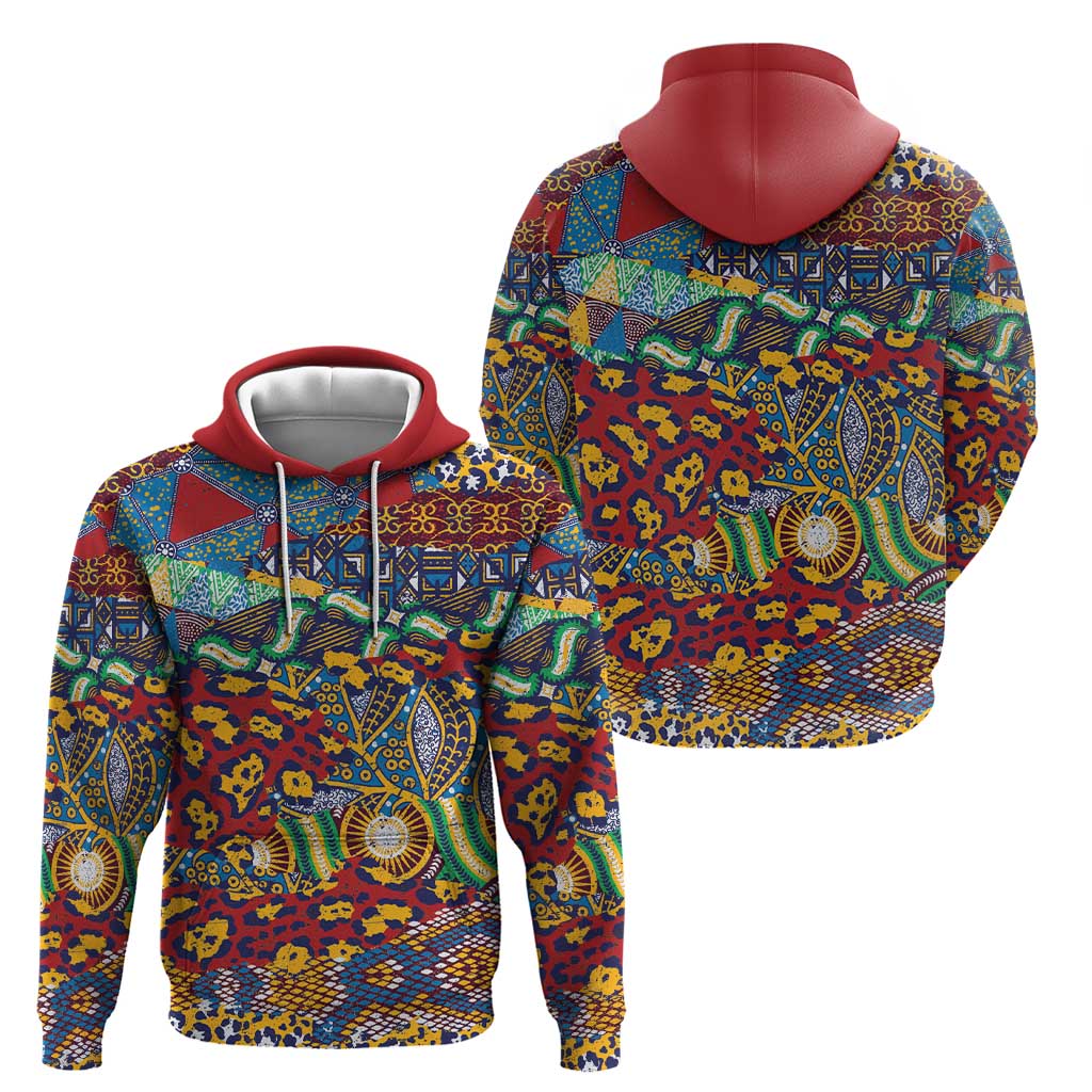 Traditional African Animal Skins Pattern Hoodie - Wonder Print Shop