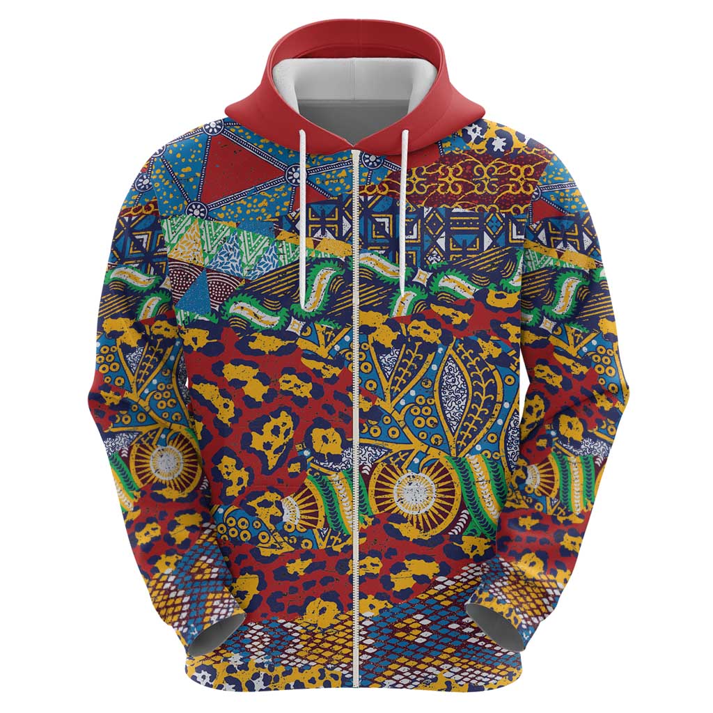 Traditional African Animal Skins Pattern Hoodie - Wonder Print Shop