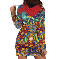 Traditional African Animal Skins Pattern Hoodie Dress - Wonder Print Shop