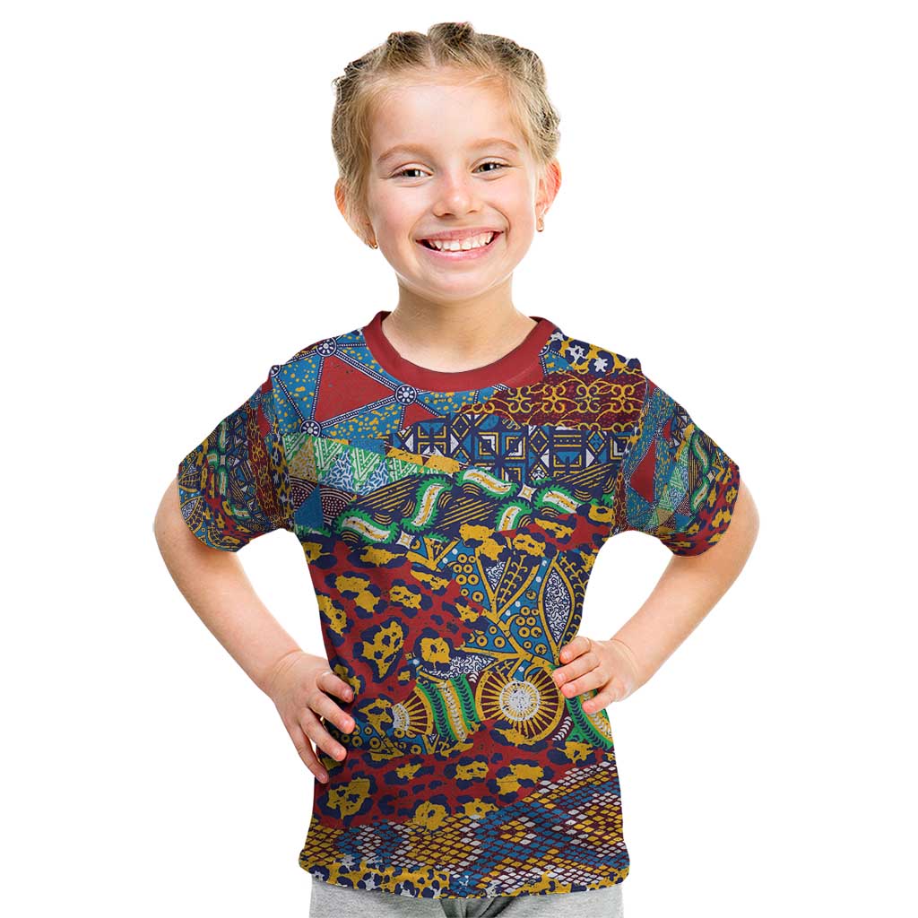 Traditional African Animal Skins Pattern Kid T Shirt - Wonder Print Shop