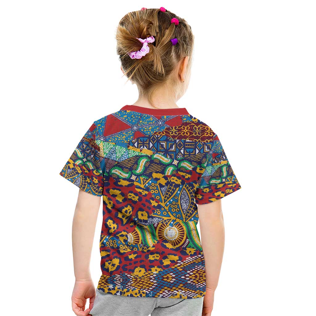 Traditional African Animal Skins Pattern Kid T Shirt - Wonder Print Shop