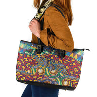 Traditional African Animal Skins Pattern Leather Tote Bag - Wonder Print Shop