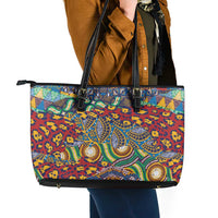 Traditional African Animal Skins Pattern Leather Tote Bag - Wonder Print Shop