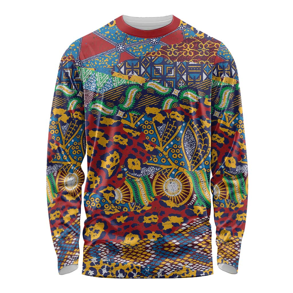 Traditional African Animal Skins Pattern Long Sleeve Shirt - Wonder Print Shop