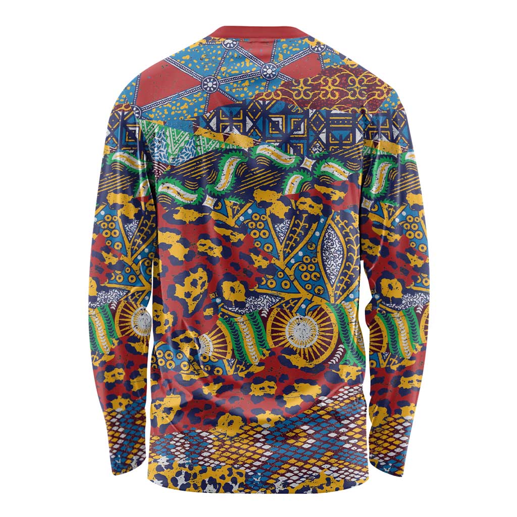Traditional African Animal Skins Pattern Long Sleeve Shirt - Wonder Print Shop