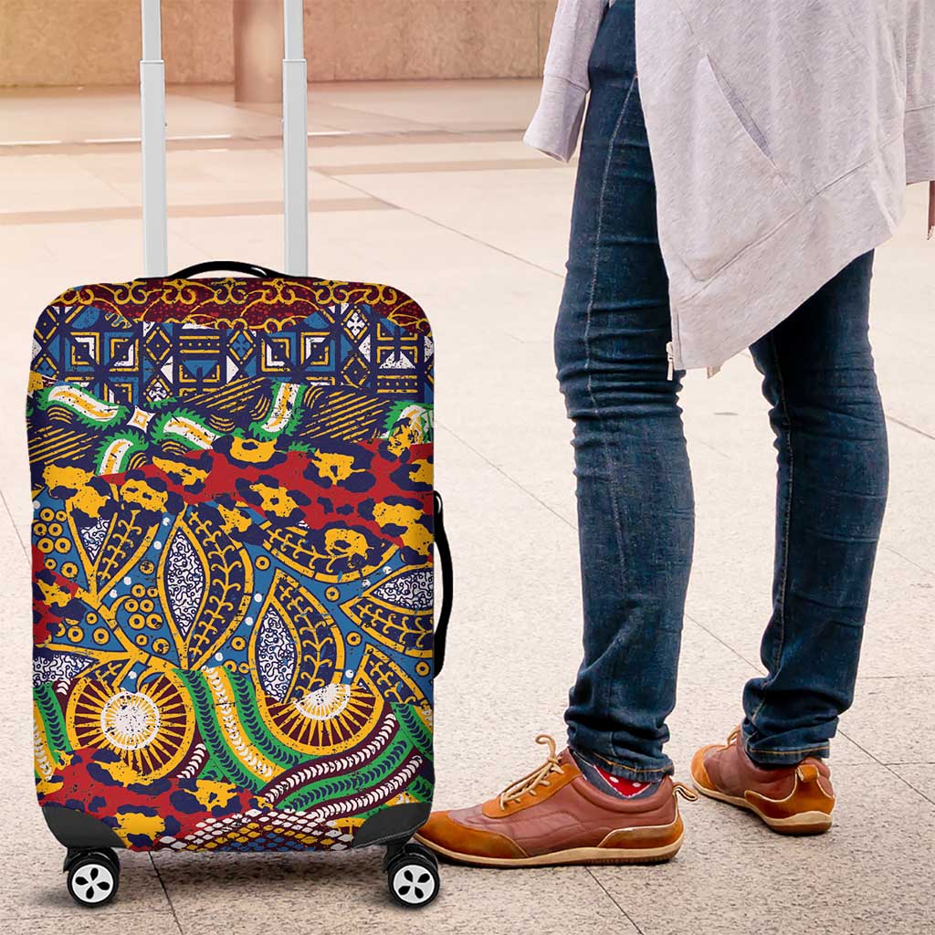 Traditional African Animal Skins Pattern Luggage Cover - Wonder Print Shop