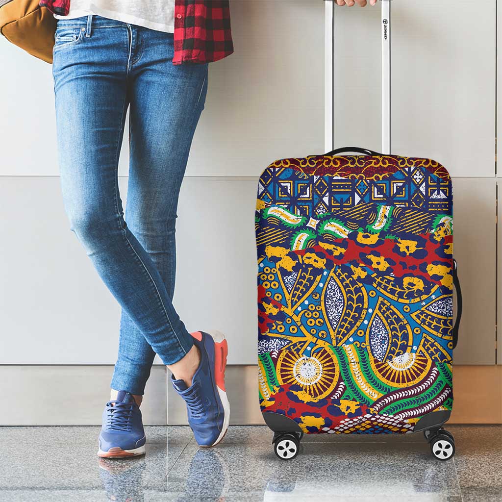 Traditional African Animal Skins Pattern Luggage Cover - Wonder Print Shop