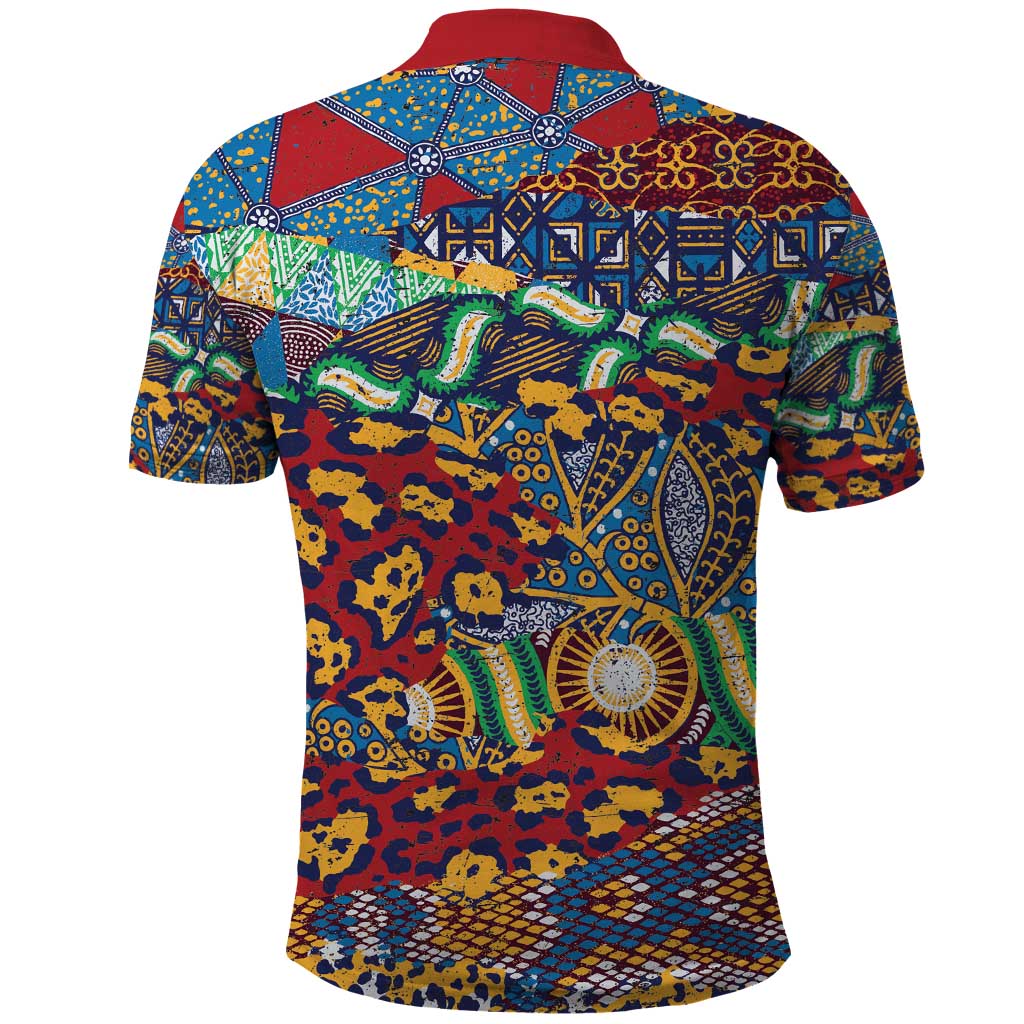 Traditional African Animal Skins Pattern Polo Shirt - Wonder Print Shop