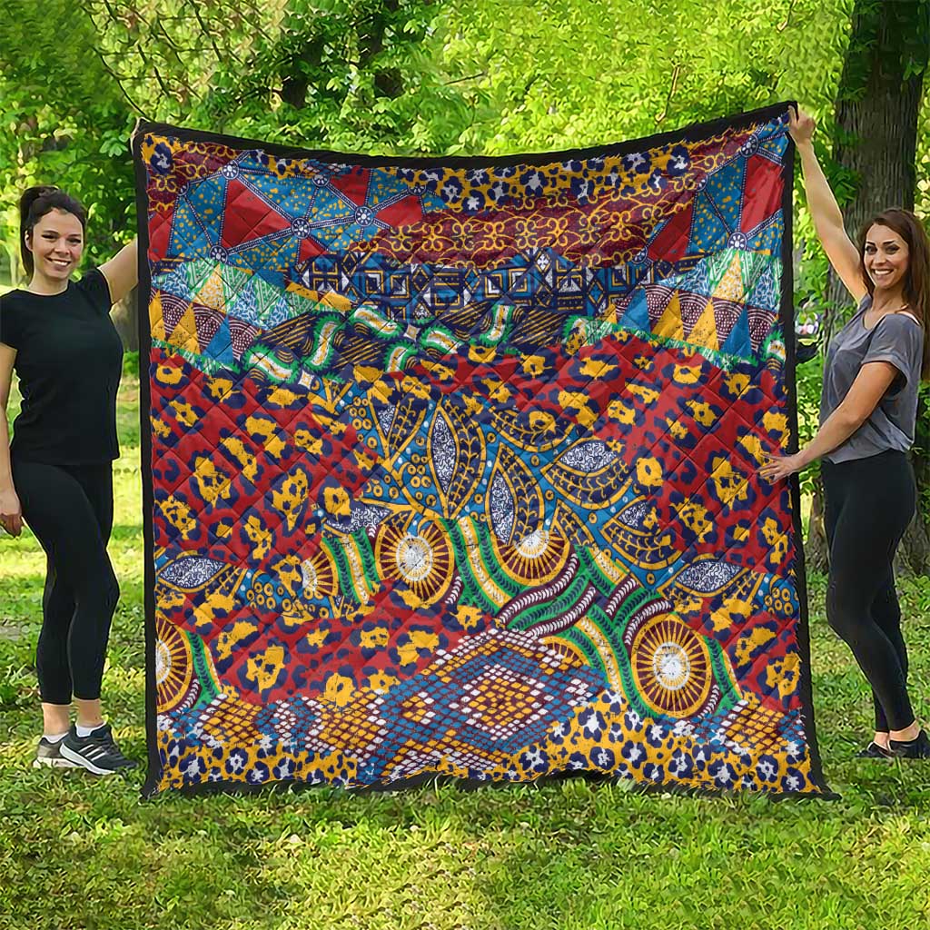 Traditional African Animal Skins Pattern Quilt - Wonder Print Shop