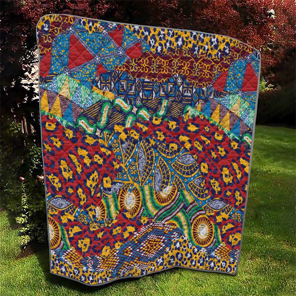Traditional African Animal Skins Pattern Quilt - Wonder Print Shop