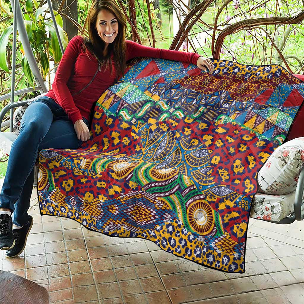 Traditional African Animal Skins Pattern Quilt - Wonder Print Shop