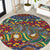 Traditional African Animal Skins Pattern Round Carpet