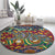 Traditional African Animal Skins Pattern Round Carpet