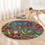 Traditional African Animal Skins Pattern Round Carpet