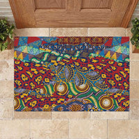 Traditional African Animal Skins Pattern Rubber Doormat - Wonder Print Shop