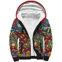 Traditional African Animal Skins Pattern Sherpa Hoodie - Wonder Print Shop